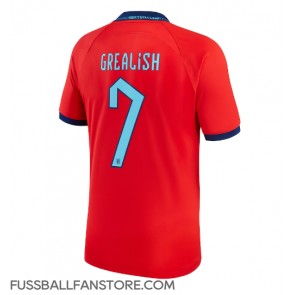 England Jack Grealish #7 Replik Auswärtstrikot WM 2022 Kurzarm